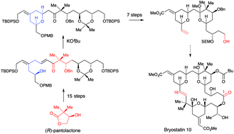 Graphical abstract: The evolution of a stereoselective synthesis of the C1–C16 fragment of bryostatins