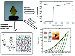 Graphical abstract: Assessment of the imperative features of an l-arginine 4-nitrophenolate 4-nitrophenol dihydrate single crystal for non linear optical applications