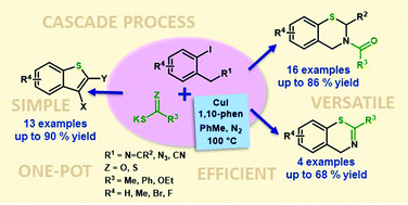 Graphical abstract: Versatile one-pot synthesis of benzo-fused thiacycles by copper catalysis