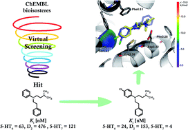 Graphical abstract: Halogen bonding enhances activity in a series of dual 5-HT6/D2 ligands designed in a hybrid bioisostere generation/virtual screening protocol