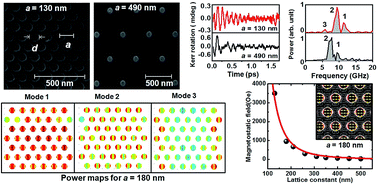 Graphical abstract: Transition from strongly collective to completely isolated ultrafast magnetization dynamics in two-dimensional hexagonal arrays of nanodots with varying inter-dot separation