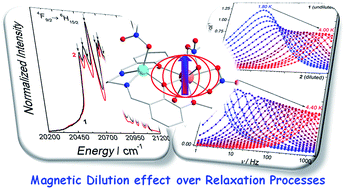 Graphical abstract: Study of the influence of magnetic dilution over relaxation processes in a Zn/Dy single-ion magnet by correlation between luminescence and magnetism