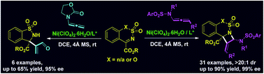 Graphical abstract: Enantioselective [2 + 2] cycloaddition of N-allenamides with cyclic N-sulfonylketimines: access to polysubstituted azetidines bearing quaternary stereocenters