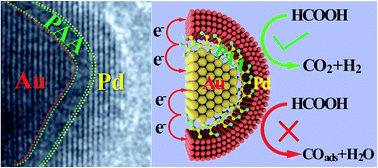 Graphical abstract: Sandwich-structured Au@polyallylamine@Pd nanostructures: tuning the electronic properties of the Pd shell for electrocatalysis