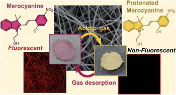 Graphical abstract: Acidochromic fibrous polymer composites for rapid gas detection