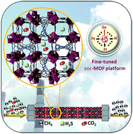 Graphical abstract: Metal–organic frameworks to satisfy gas upgrading demands: fine-tuning the soc-MOF platform for the operative removal of H2S