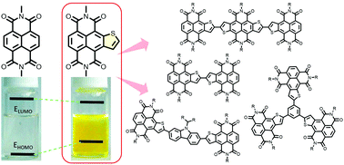 Graphical abstract: Naphtho[2,3-b]thiophene diimide (NTI): a mono-functionalisable core-extended naphthalene diimide for electron-deficient architectures