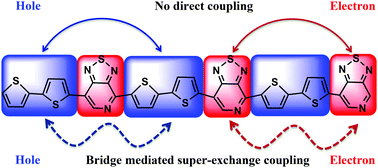 Graphical abstract: Super-exchange-induced high performance charge transport in donor–acceptor copolymers