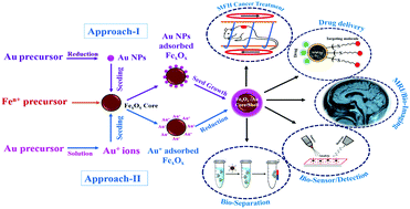 Graphical abstract: Recent developments in the synthesis, properties, and biomedical applications of core/shell superparamagnetic iron oxide nanoparticles with gold