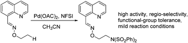 Graphical abstract: Palladium-catalyzed intermolecular amination of unactivated C(sp3)–H bonds via a cleavable directing group