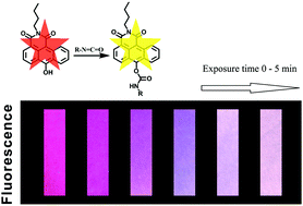 Graphical abstract: A novel single-fluorophore-based ratiometric fluorescent probe for direct detection of isocyanates in air