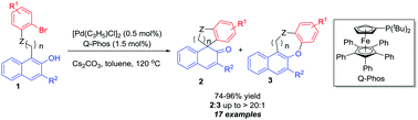 Graphical abstract: Pd(0)-Catalyzed intramolecular arylative dearomatization of β-naphthols