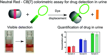 Graphical abstract: A simple supramolecular assay for drug detection in urine