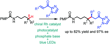 Graphical abstract: Asymmetric alkylation of remote C(sp3)–H bonds by combining proton-coupled electron transfer with chiral Lewis acid catalysis