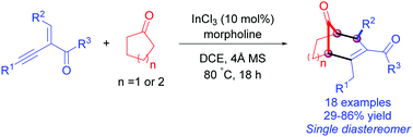 Graphical abstract: Stereoselective synthesis of bicyclo[3.n.1]alkenone frameworks by Lewis acid-catalysis