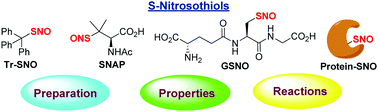Graphical abstract: S-Nitrosothiols: chemistry and reactions