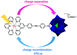 Graphical abstract: Direct detection of the photoinduced charge-separated state in a Ru(ii) bis(terpyridine)–polyoxometalate molecular dyad