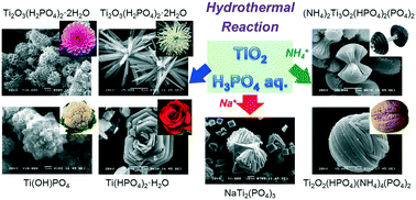 Graphical abstract: Nanostructured titanium phosphates prepared via hydrothermal reaction and their electrochemical Li- and Na-ion intercalation properties