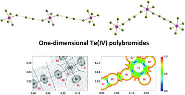 Graphical abstract: One-dimensional polymeric polybromotellurates(iv): structural and theoretical insights into halogen⋯halogen contacts
