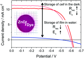 Graphical abstract: Consequences of changes in the ZnO trap distribution on the performance of dye-sensitized solar cells