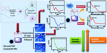 Graphical abstract: Influence of particle size and dielectric environment on the dispersion behaviour and surface plasmon in nickel nanoparticles