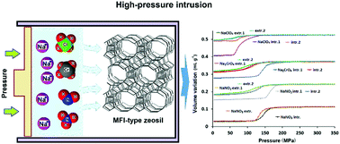 Graphical abstract: A drastic influence of the anion nature and concentration on high pressure intrusion–extrusion of electrolyte solutions in Silicalite-1