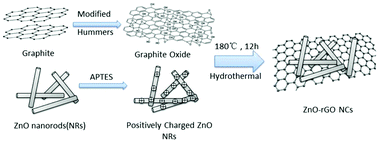 Graphical abstract: Enhanced photocatalytic properties of ZnO nanorods by electrostatic self-assembly with reduced graphene oxide