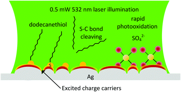 Graphical abstract: Visible light driven plasmonic photochemistry on nano-textured silver