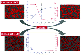 Graphical abstract: Effect of phase coarsening under melt annealing on the electrical performance of polymer composites with a double percolation structure