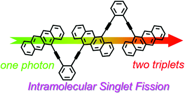 Graphical abstract: Intramolecular singlet fission in a face-to-face stacked tetracene trimer