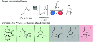 Graphical abstract: A continuing challenge: N-heterocyclic carbene-catalyzed syntheses of γ-butyrolactones