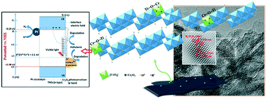 Graphical abstract: Study of the enhanced visible-light-sensitive photocatalytic activity of Cr2O3-loaded titanate nanosheets for Cr(vi) degradation and H2 generation