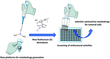 Graphical abstract: Aminophosphine ligands as a privileged platform for development of antitumoral ruthenium(ii) arene complexes