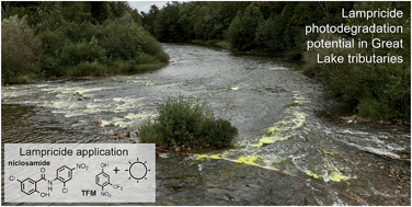 Graphical abstract: A field analysis of lampricide photodegradation in Great Lakes tributaries