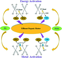 Graphical abstract: The performance of a sulfate-radical mediated advanced oxidation process in the degradation of organic matter from secondary effluents