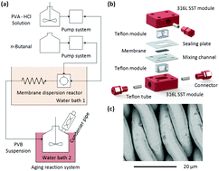 Graphical abstract: Highly efficient synthesis of polyvinyl butyral (PVB) using a membrane dispersion microreactor system and recycling reaction technology