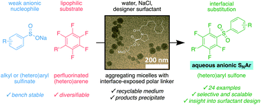 Graphical abstract: Micelle-enabled clean and selective sulfonylation of polyfluoroarenes in water under mild conditions