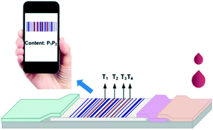 Graphical abstract: Inkjet-printed barcodes for a rapid and multiplexed paper-based assay compatible with mobile devices