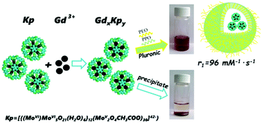 Graphical abstract: Nanoscale hydrophilic colloids with high relaxivity and low cytotoxicity based on Gd(iii) complexes with Keplerate polyanions