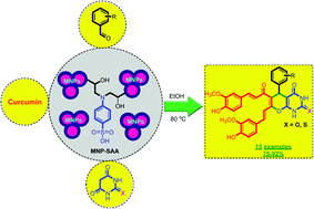 Graphical abstract: Multicomponent synthesis of new curcumin-based pyrano[2,3-d]pyrimidine derivatives using a nano-magnetic solid acid catalyst