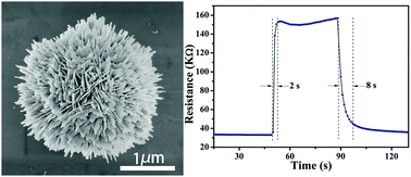 Graphical abstract: Facile synthesis of nanosheets-assembled hierarchical copper oxide microspheres and their ethanol gas sensing properties