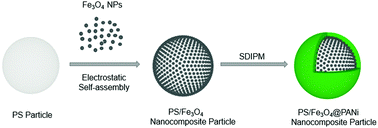 Graphical abstract: Facile fabrication of PS/Fe3O4@PANi nanocomposite particles and their application for the effective removal of Cu2+