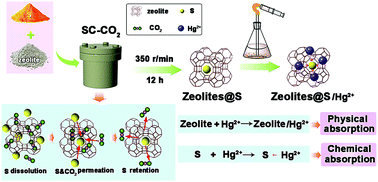 Graphical abstract: Supercritical CO2 assisted synthesis of sulfur-modified zeolites as high-efficiency adsorbents for Hg2+ removal from water