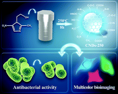 Graphical abstract: One-step hydrothermal synthesis of photoluminescent carbon nanodots with selective antibacterial activity against Porphyromonas gingivalis