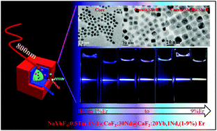Graphical abstract: Nd3+-Sensitized multicolor upconversion luminescence from a sandwiched core/shell/shell nanostructure