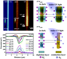 Graphical abstract: Clarifying the high on/off ratio mechanism of nanowire UV photodetector by characterizing surface barrier height