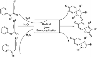 Graphical abstract: ZnBr2-Mediated oxidative spiro-bromocyclization of propiolamide for the synthesis of 3-bromo-1-azaspiro[4.5]deca-3,6,9-triene-2,8-dione
