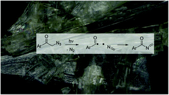 Graphical abstract: Laser flash photolysis of nanocrystalline α-azido-p-methoxy-acetophenone