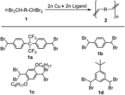 Graphical abstract: Stereospecific reductive coupling polymerization of bis(benzylic gem-dibromide)s via formation of a trans-C [[double bond, length as m-dash]] C bond
