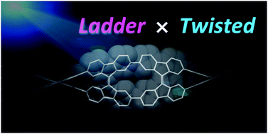 Graphical abstract: A helically-twisted ladder based on 9,9′-bifluorenylidene: synthesis, characterization, and carrier-transport properties